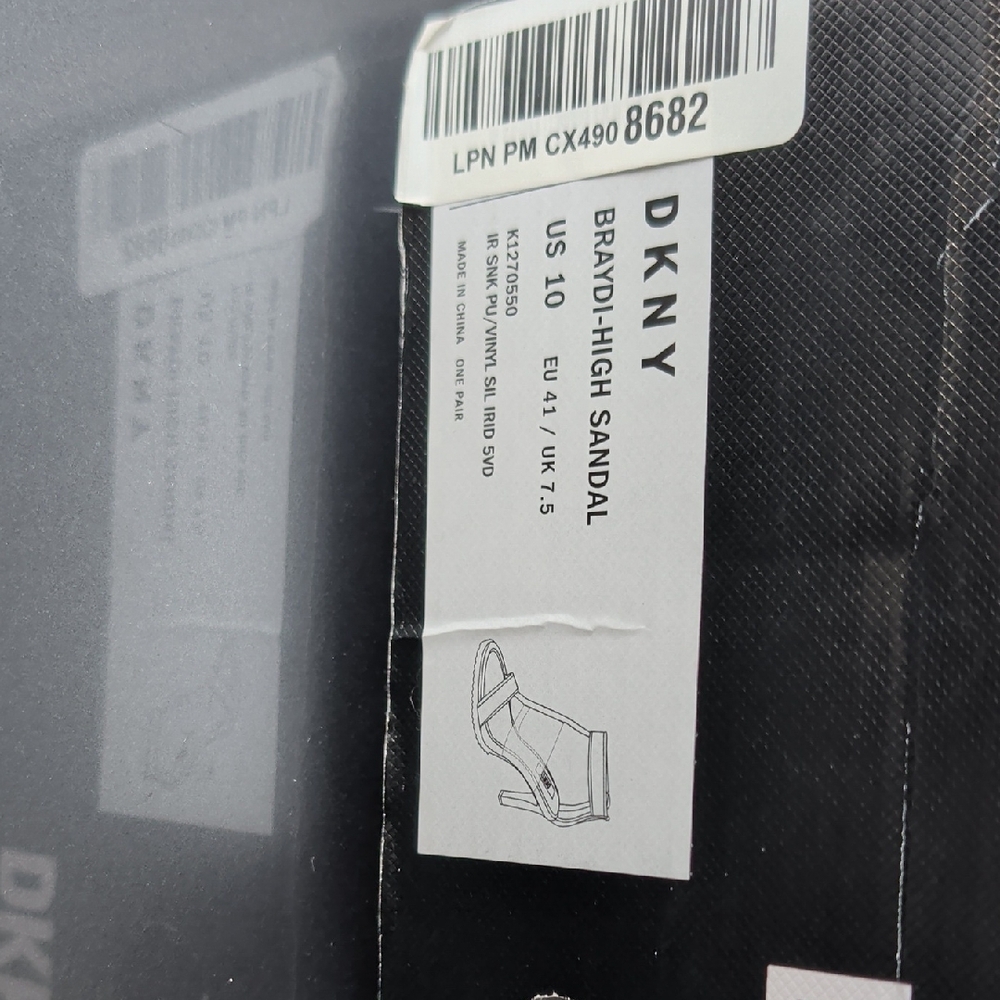 DKNY Silver Holographic Heels - Picture 6 of 6